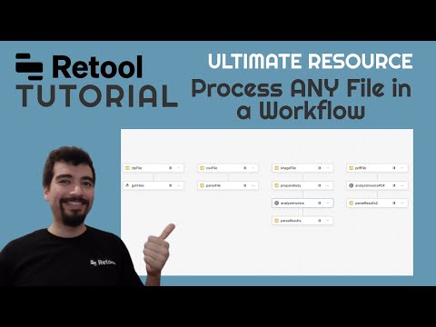Retool Workflows: Parse & Process ANY File (CSV, Excel, PDF, Zip) | Code & AI Analysis