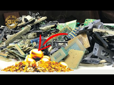Gold Recovery from Mix of Electronic Components | Gold Recovery from Electronics | Gold Recovery