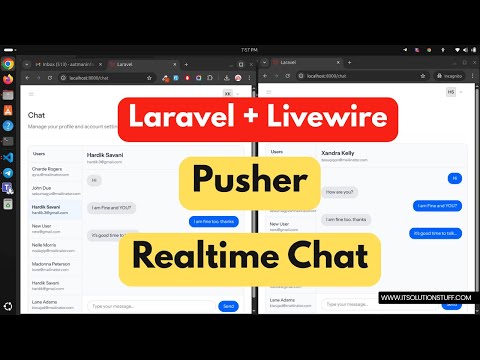 Laravel Livewire Pusher Realtime Chat