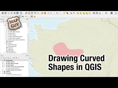 Drawing Curved Shapes in QGIS