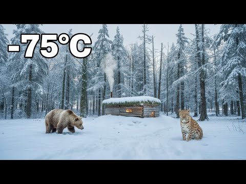 Building an Energy-Efficient Log Cabin Alone in –75°C Wilderness | From Start to Finish