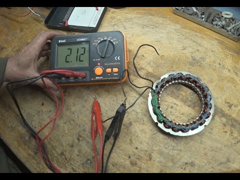 Перемотка статора самого маленького Китайского ветряка