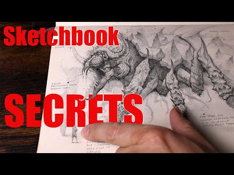 My Sketchbook Flipthrough - The Creatures Within