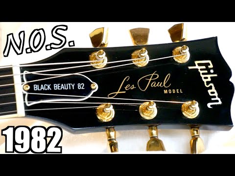 I Found a "Brand New" Vintage Guitar! | 1982 Gibson Black Beauty 82 Les Paul Standard Review Demo
