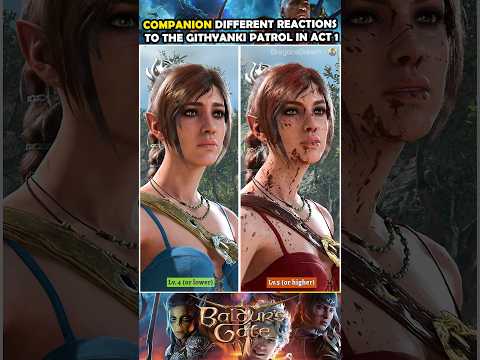 Companions current level will affect their reactions in Baldur's Gate 3
