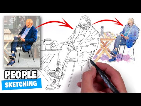 How to ACTUALLY draw people with INK PEN