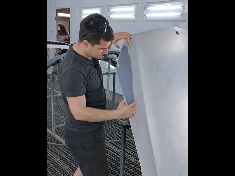 Покраска капота в перламутровый цвет по технологии "мокрое по мокрому".