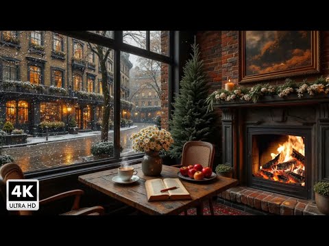 Soothing Winter Jazz For A Good Mood ❄️ Relaxing Jazz Piano Music At A Cozy Winter Cafe