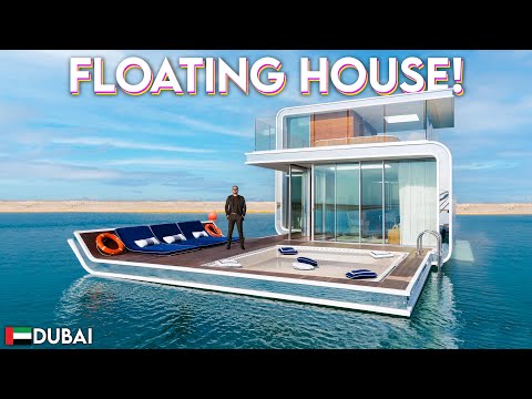Touring a $4,700,000 Floating House with an UNDERWATER BEDROOM!