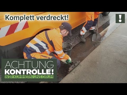 KOMPLETT verdreckt! 😲 Abflüsse an Brücke TOTAL verstopft! | Achtung Kontrolle