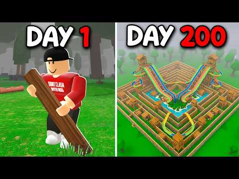 200 Days To Build The MOST OVERPOWERED Base in 99 Nights in The Forest!