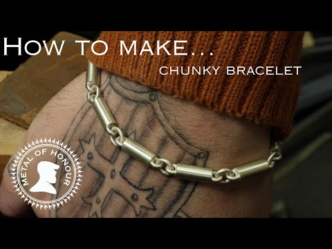 How to make a silver bracelet.