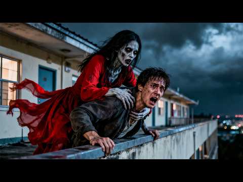 Man enters female dorm—evil ghost haunts him, melts into blood