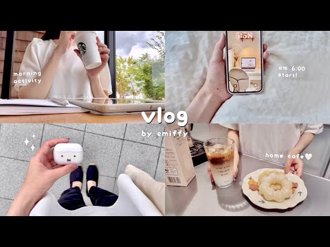 6am productive morning to night routine🌥|having fun alone, morning cafe, housework