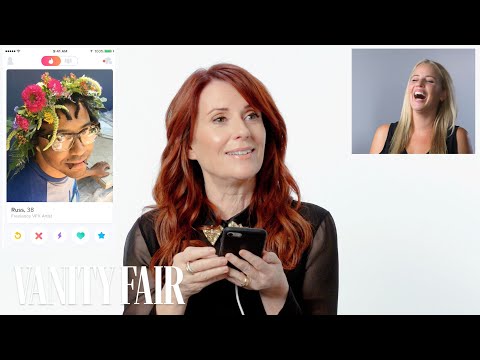 Megan Mullally Hijacks A Stranger’s Tinder | Vanity Fair