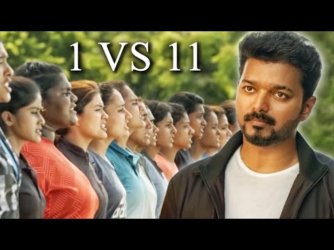 11 vs 1 Scene | Bigil Hindi | Vijay | Nayanthara | AR Rahman | Atlee | Vivek |Yogi Babu | Goldmines
