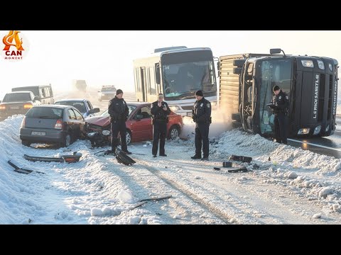 Icy Road Madness Caught on Camera #11