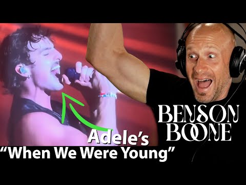 Benson Boone covering Adele is pure Heaven! Vocal Analysis of "When We Were Young" LIVE