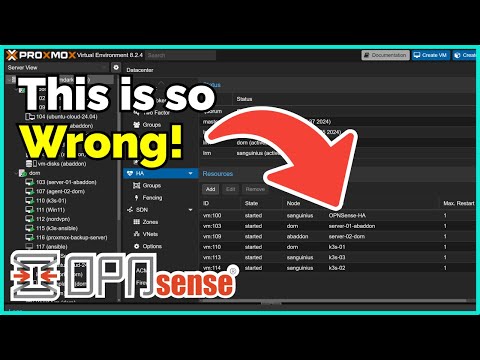 OPNSense High Availability - 1 VM, 1 IP!