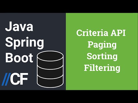 Java Spring Boot - JPA - Hibernate - H2 - Paging with Filtering and Sorting