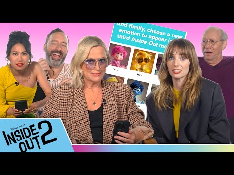 The Cast Of "Inside Out 2" Find Out Which Emotion They Really Are