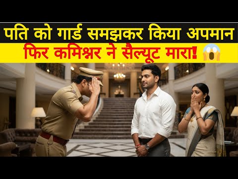 पति को 'गार्ड' समझकर किया अपमान, वो शहर का सबसे बड़ा अफसर निकला! 😱 Emotional Story