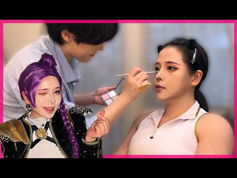 ASMR | K-Pop Demon Hunters Rumi Makeup 💄 Cosplay, Halloween, Korean