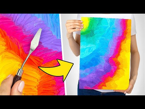 3 PICTURES PAINTED WITHOUT BRUSHES!