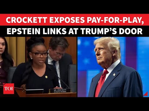 Jasmine Crockett Goes All Guns Blazing At Trump-Epstein TIES: 'Pardoning Allies Organised Crime'