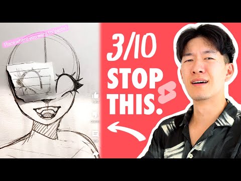 RATING YOUTUBE SHORTS ART TUTORIALS 😭 6