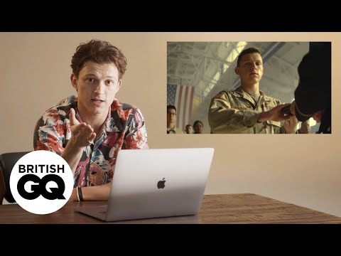 Tom Holland reacts to Cherry: 'I dislocated my ankle during filming’ | British GQ