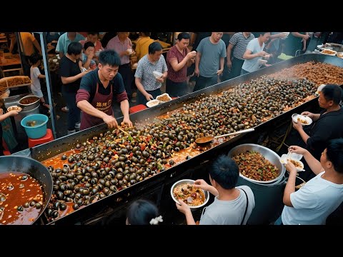 湖南岳阳小伙卖嗦螺，一天能卖两万斤，只用虾塘小青螺，自信行业无对手【好食勇哥】