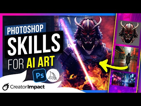 Must have PHOTOSHOP SKILLS for editing Ai Art (Beginner tutorial)