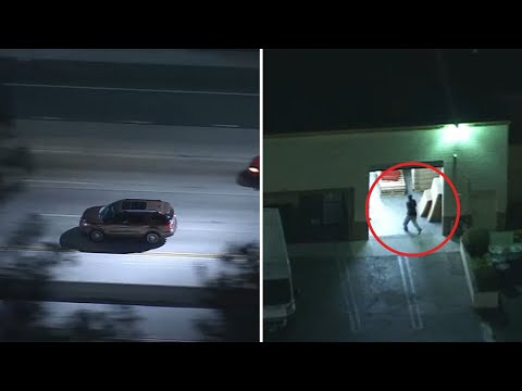 FULL CHASE: Suspect in dangerous police chase hides, sparking standoff with police