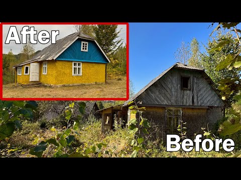 Restoration of a 50-year-old dacha in the mountains. Start to Finish