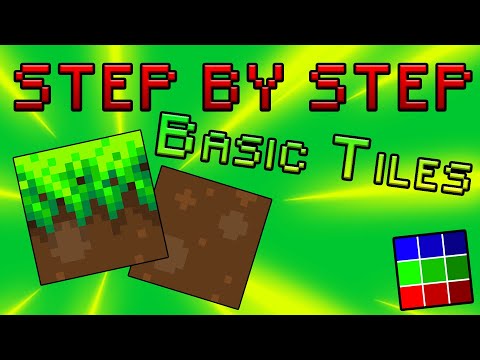 Drawing Basic TILES in PiskelApp (Step by Step Tutorial) #1.