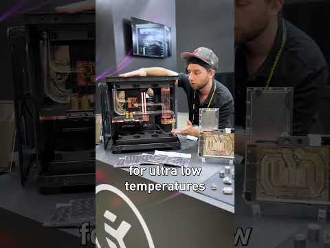 EK x MSI SUPRIM RTX 5090 Liquid-Cooled PC @ Computex 2025