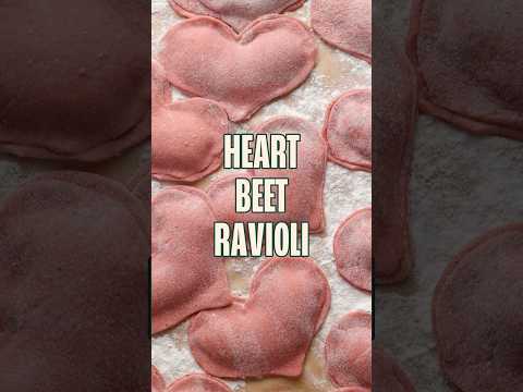 Heart Beet Ravioli