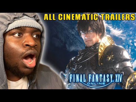ELDER SCROLLS FAN REACTS TO ALL FINAL FANTASY 14 CINEMATICS!!!!!
