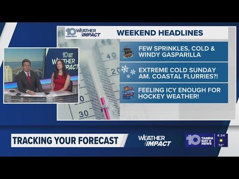 In-depth Gasparilla weekend forecast for Tampa Bay: winds, freezing temperatures & potential snow