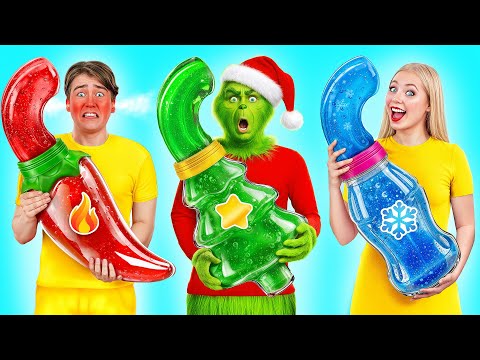Food Of The Same Colors on New Year Challenge | Epic Food Battle by Super Hyper DO