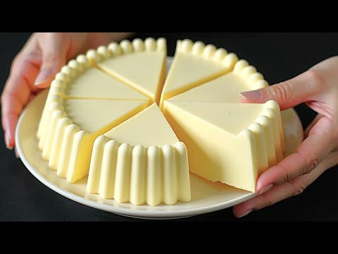 Nur Milch und Kondensmilch! Das leckerste Dessert in 5 Minuten, ohne Backofen, Mehl und Gelatine!