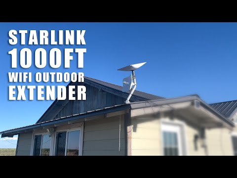 Extend Starlink Internet On The Farm - LiteBeam M5 Outdoor Long Range Wifi Access Point - 1000 Feet