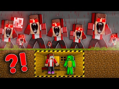 Maizen: JJ.EXE vs Mikey and JJ Security Bunker in Minecraft?!