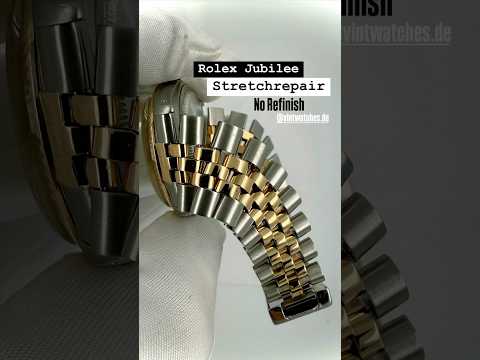 Rolex Jubilee Steel/Gold 1980s Stretchrepair, No Refinish #rolex #restoration