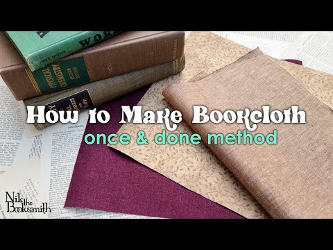 HOW TO MAKE BOOKCLOTH 📚 Once & Done Method