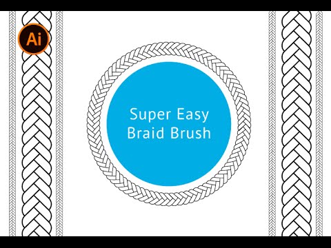 Adobe Illustrator - Super Easy Braid (Plait) Brush Tutorial