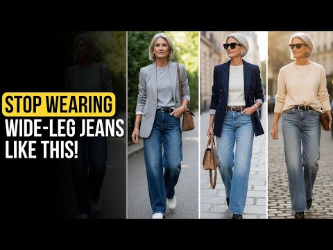 7 GENIUS Wide-Leg Jeans Styling Hacks to Look 10x More EXPENSIVE After 50