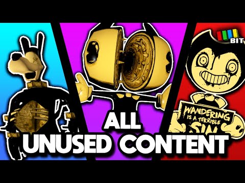 ALL Bendy and the Ink Machine Unused Content | LOST BITS [TetraBitGaming]