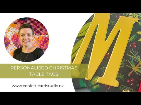 Personalised Christmas Table Tags